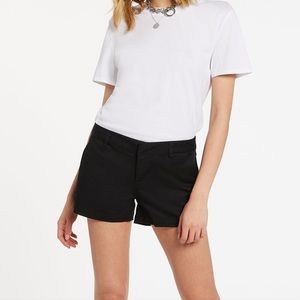 Volcom black frochickie chino shorts NWT 28